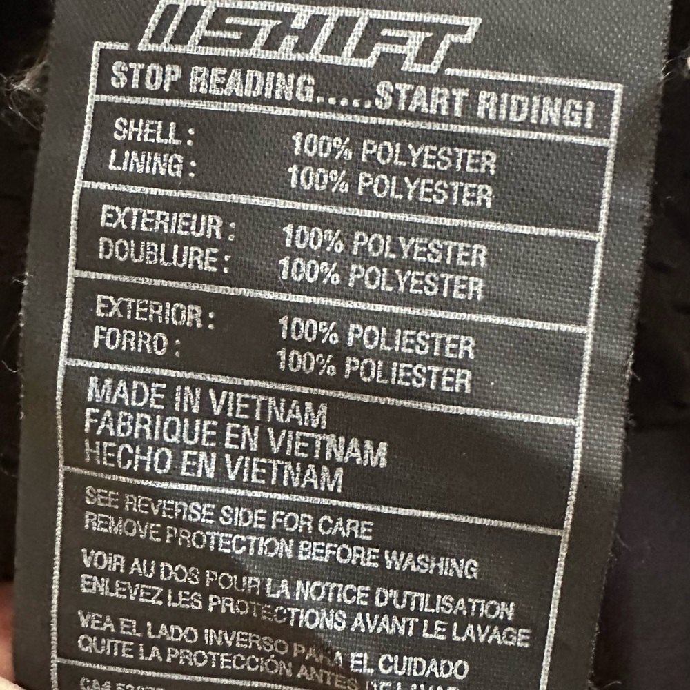 Shift Take Control Motorcycle Jacket Black White … - image 5